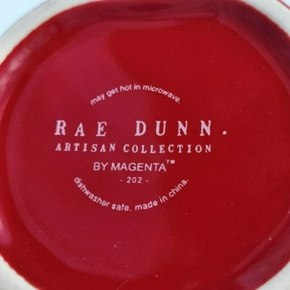 Rae Dunn Rae Dunn MERRY Ceramic Coffee Mug Embossed Pine Trees Around The Bottom - Picture 3 of 8